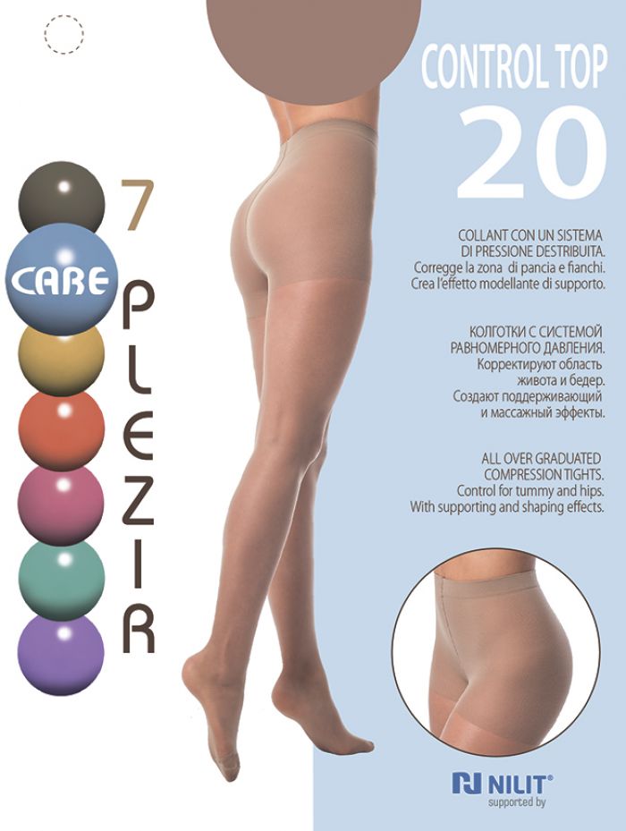 7 Plezir Body Line Series - Control Top 20-den  Collection 2017 | Pantyhose Library